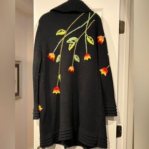 Beautiful Wool decorative Sweater (make them could be used as a winter coat too)